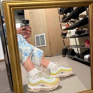 Nike Air Max 97 “Feel Love” Womens Size 6 | White Pearl Pink Green